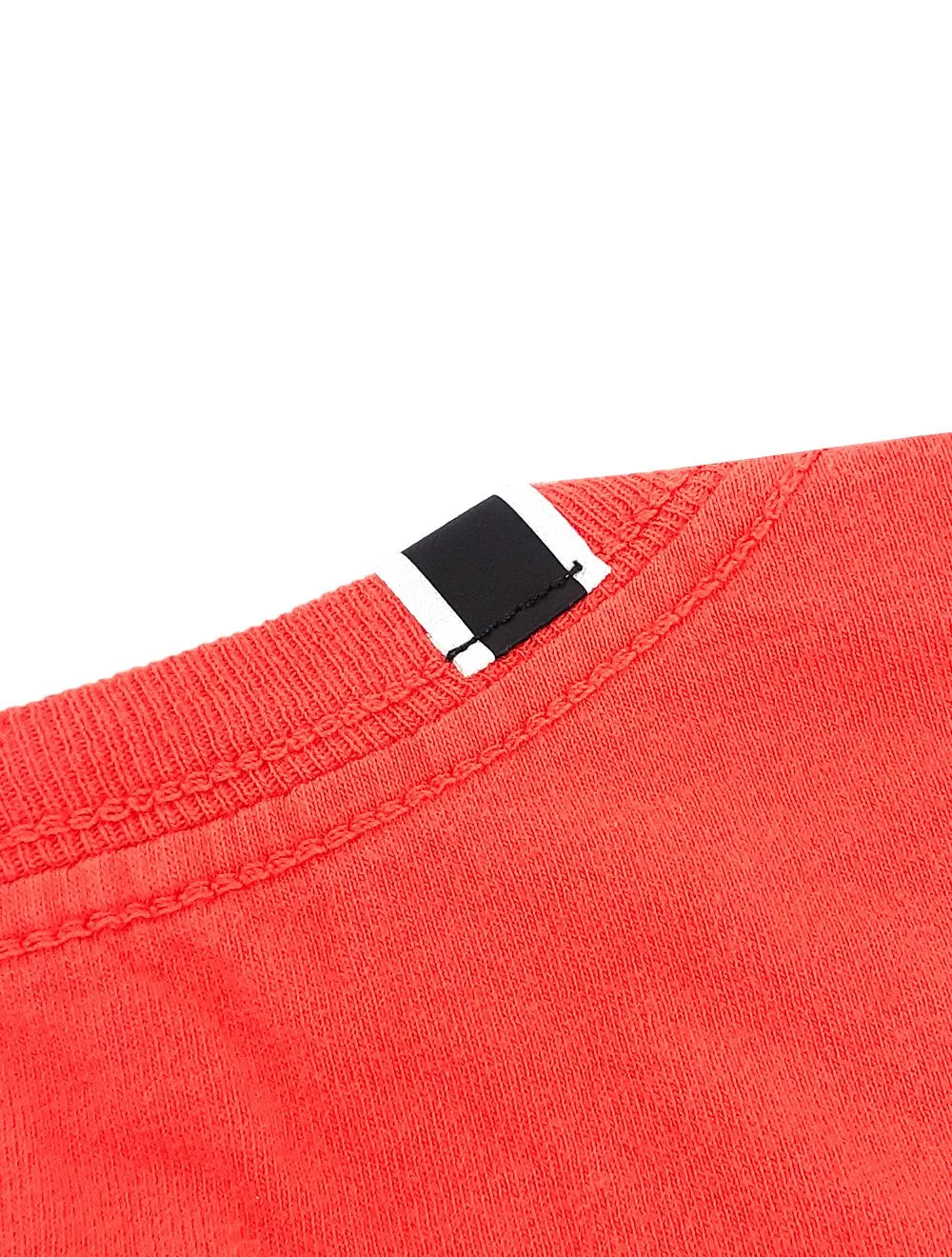 Camiseta Replay Masculina Basic Crewneck Logo Vermelho Coral