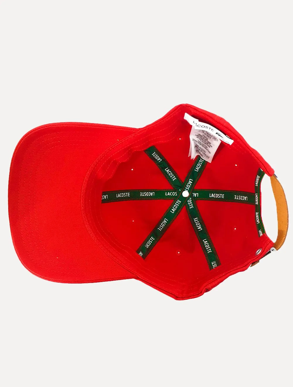 Boné Lacoste Casual Side Logo Vermelho