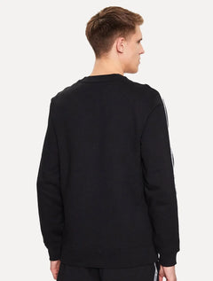 Moletom Lacoste Masculino Crewneck Sash Striped Preto