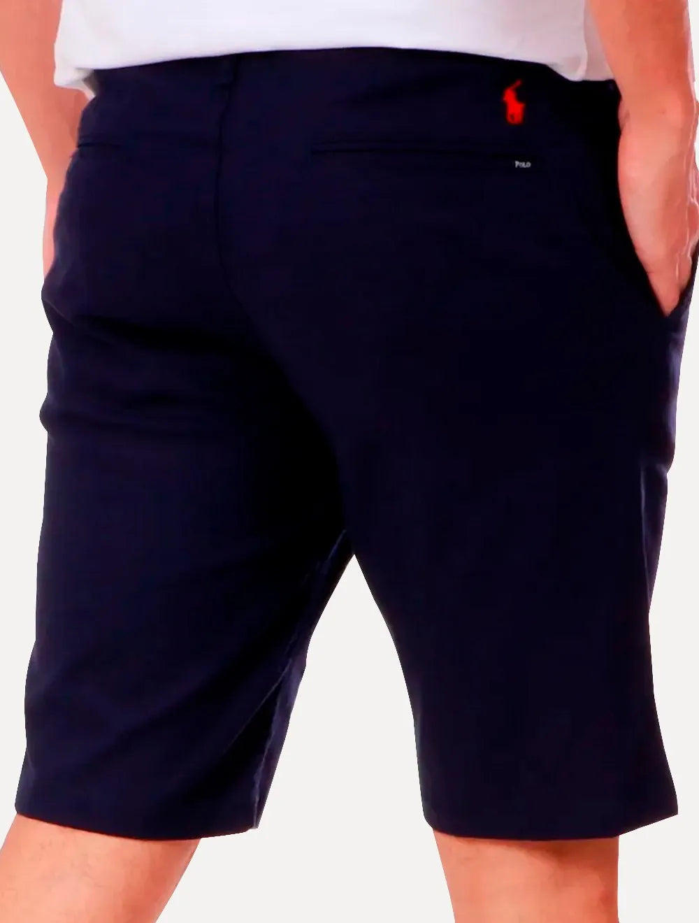 Bermuda Ralph Lauren Masculina Linho Red Icon Azul Marinho