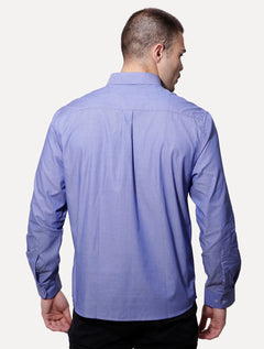 Camisa Ellus Masculina Tricoline Water Stripe Classic Azul