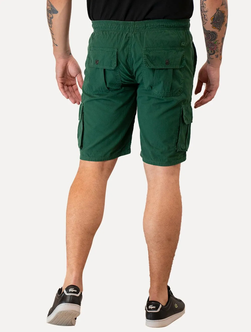 Bermuda Lacoste Masculina Cotton Cargo Pockets Verde