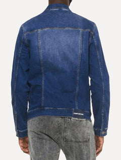 Jaqueta Calvin Klein Jeans Masculina Trucker Essential Azul Médio