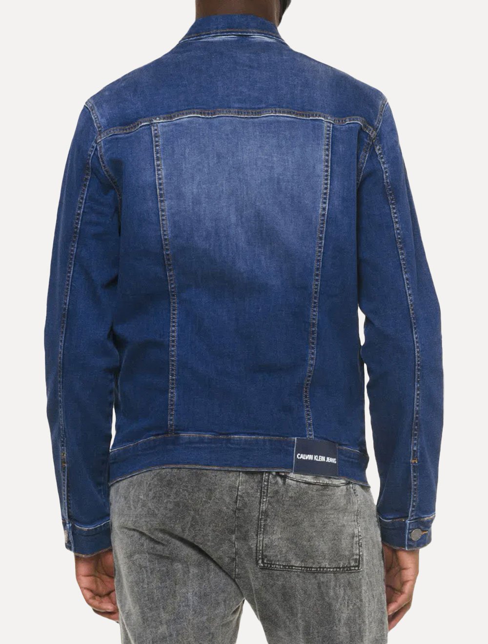 Jaqueta Calvin Klein Jeans Trucker Essential Azul Médio