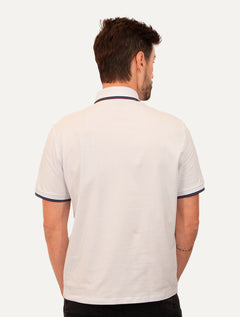 Polo Ellus Masculina Piquet Classic Easa Tri Dark Branca