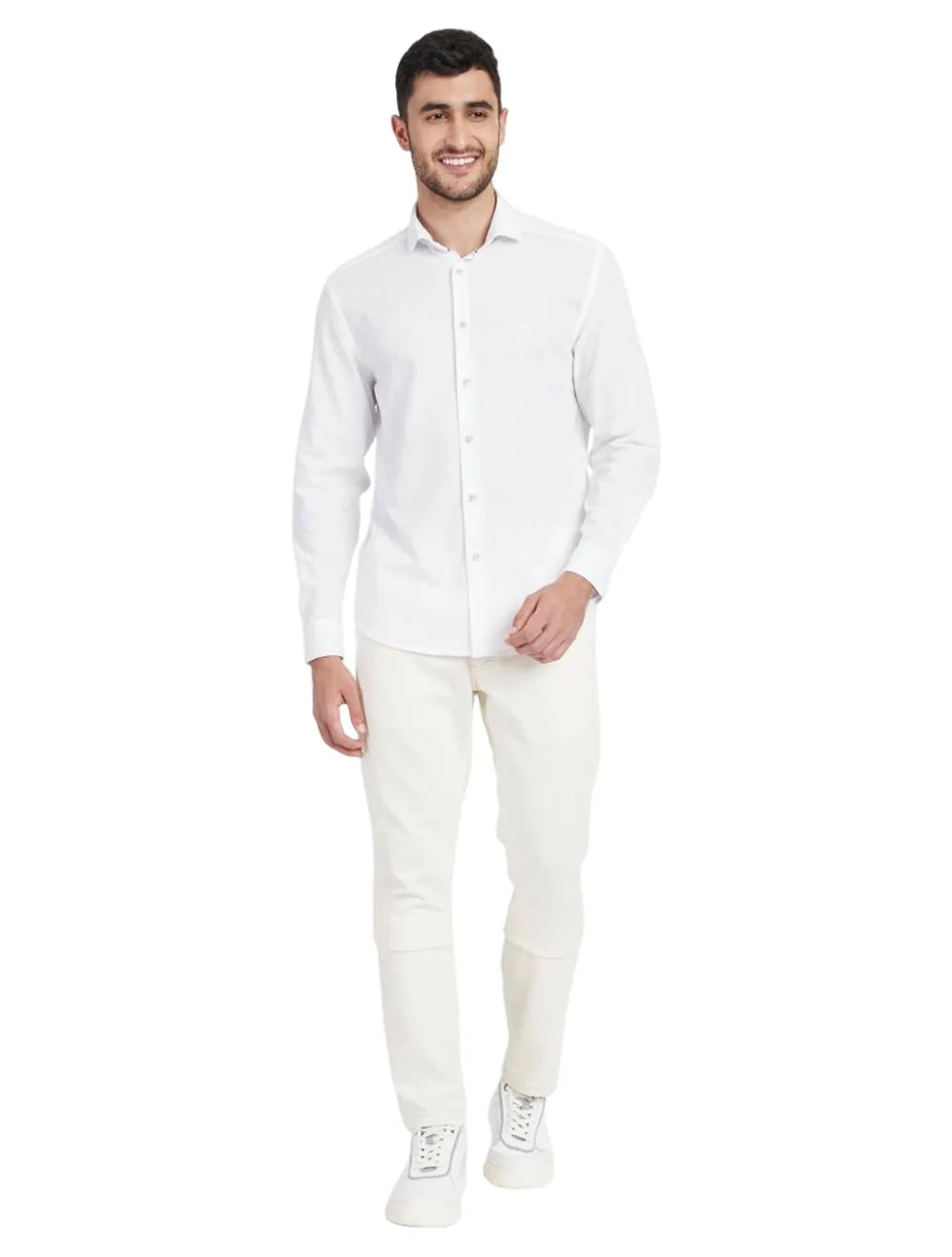 Camisa Aramis Masculina Regular Flame Lisa Branca