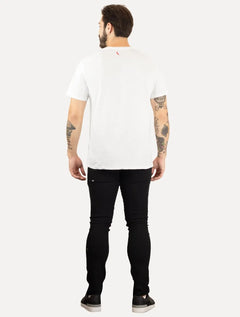 Camiseta Reserva Masculina Gota Pica-Pau Bordado Branca