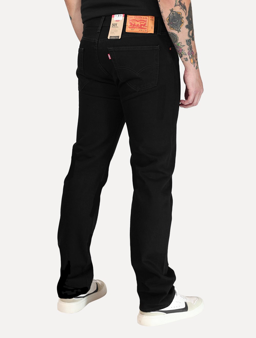 Calça Levis Jeans Masculina 501 Original Regular Preta