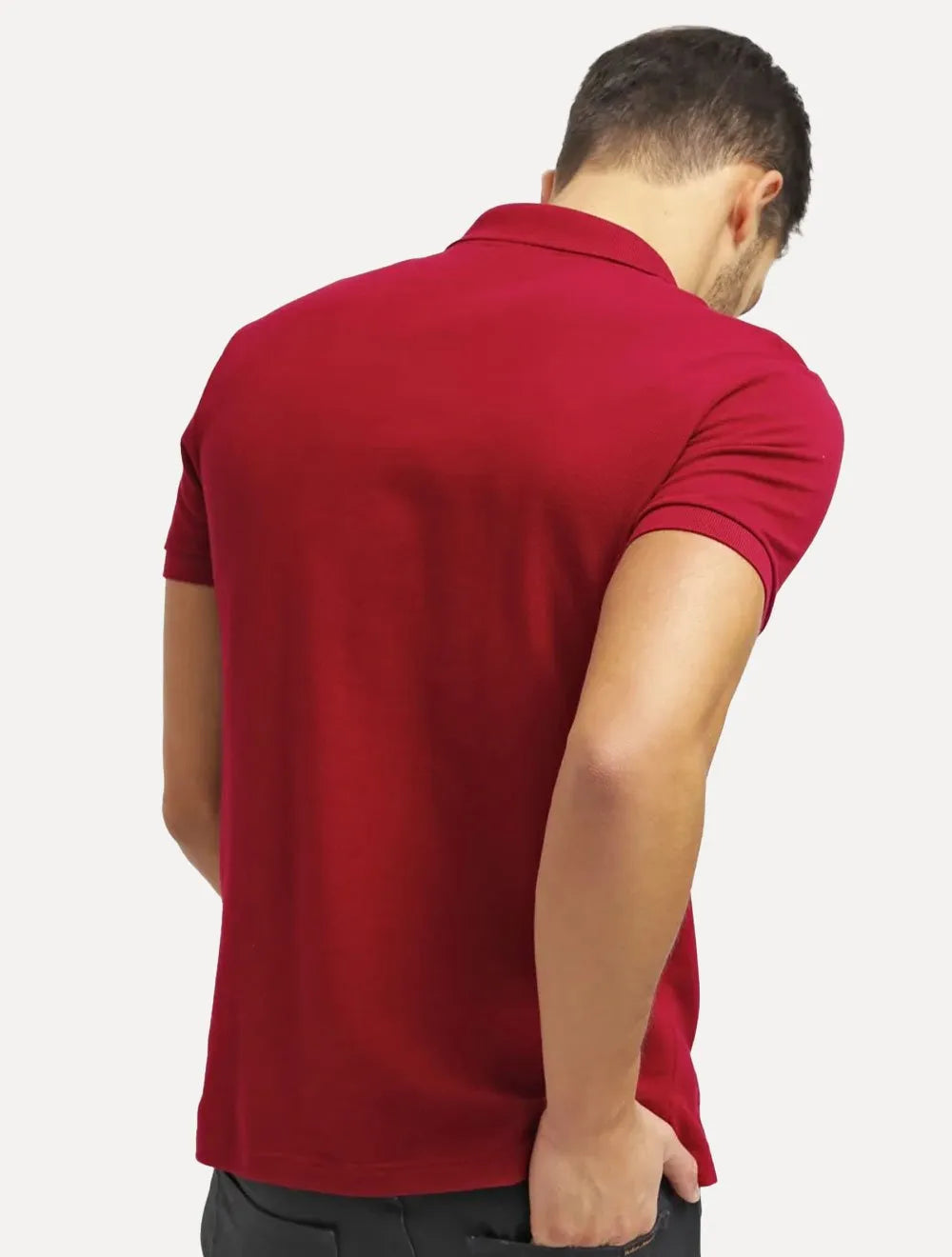 Polo Lacoste Masculina L.12.12 Bordô