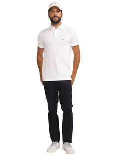 Polo Tommy Hilfiger Masculina Fit Ivy Branca