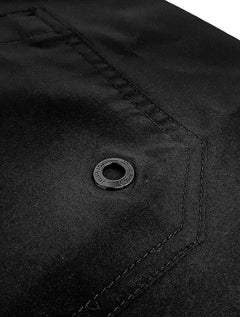 Bermuda John John Masculina D'Agua Black Military Logo Preta