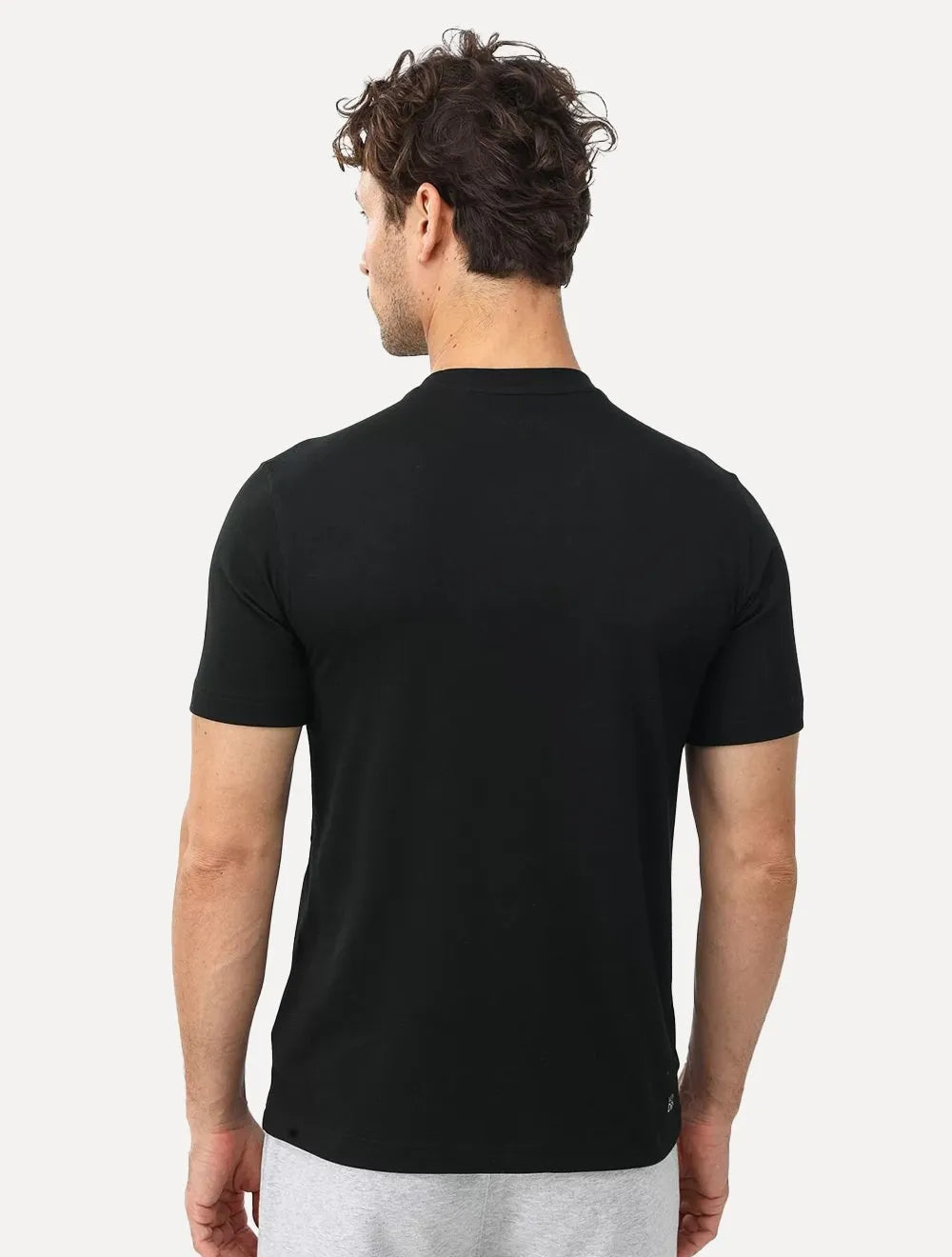 Camiseta Lacoste Masculina Basic Sport Quick Dry Preta