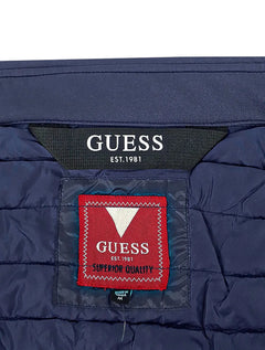 Jaqueta Guess Masculina Nylon Doudoune Urban Azul Marinho