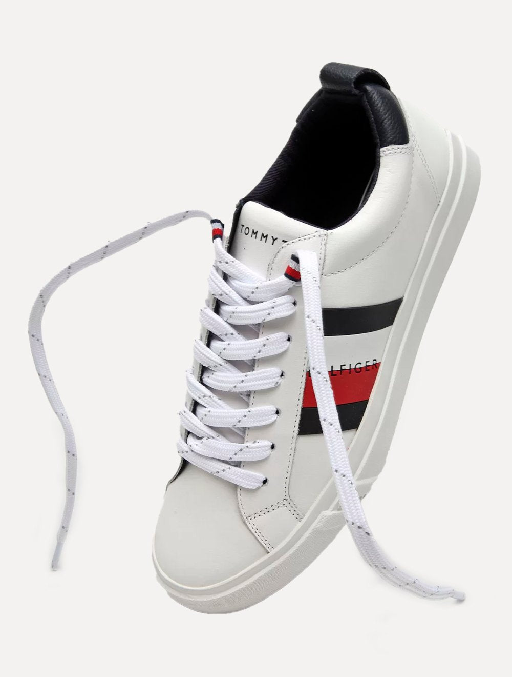 Tênis Tommy Hilfiger Masculino Couro Dino 9A White Branco