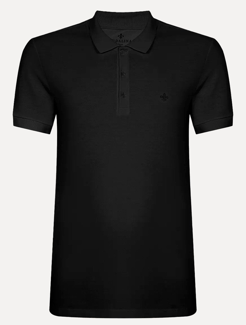 Polo Dudalina Masculina Essentials Extra Cotton Dark Icon Preta