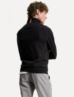 Suéter Tommy Hilfiger Masculino 1985 Zip Through Preto