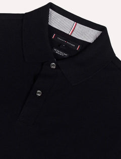 Polo Tommy Hilfiger Masculina Regular Piquet 1985 Azul Marinho