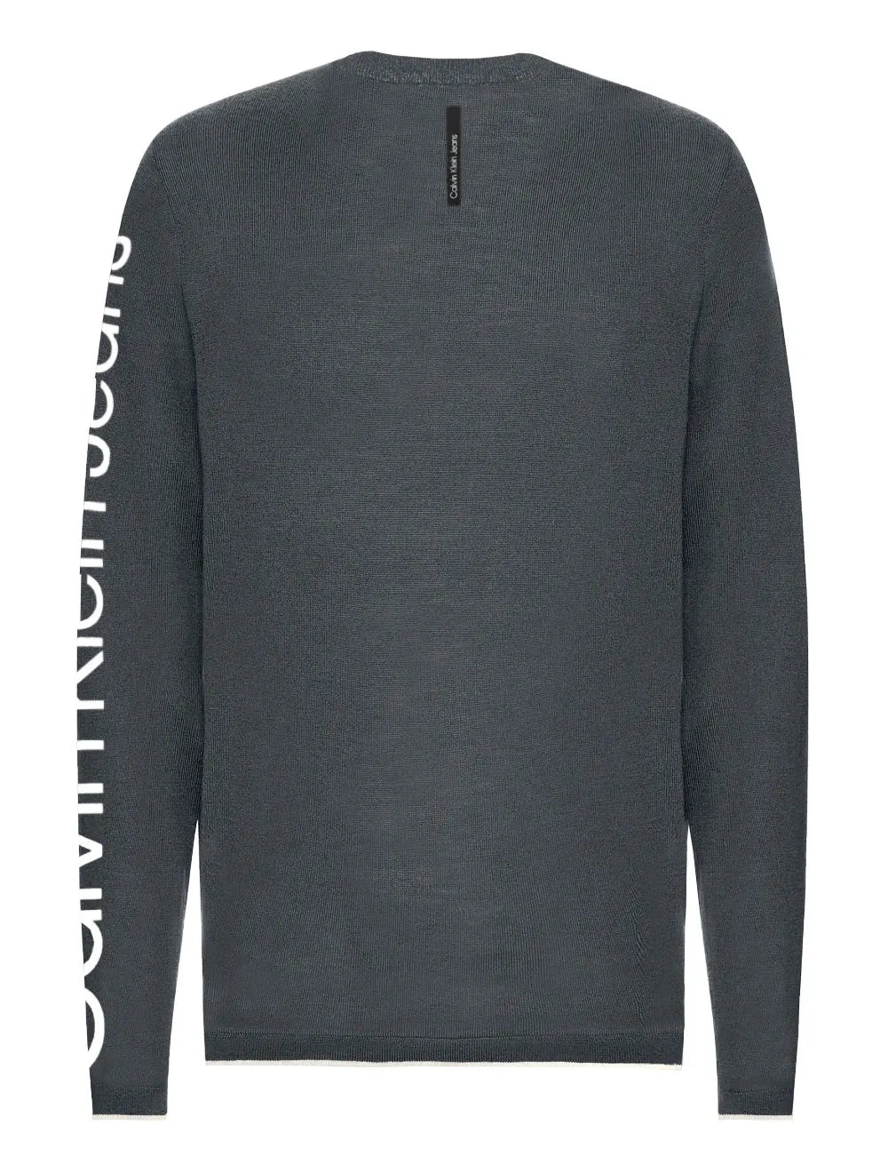 Suéter Calvin Klein Jeans Tricot Arm Logo Chumbo