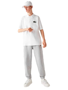 Calça Lacoste Moletom Masculina Relaxed Big Croco Trackpants Cinza Mescla