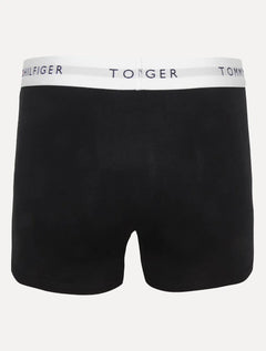 Cueca Tommy Hilfiger Cotton Stretch Boxer Trunk Preta/Cinza Pack 2UN