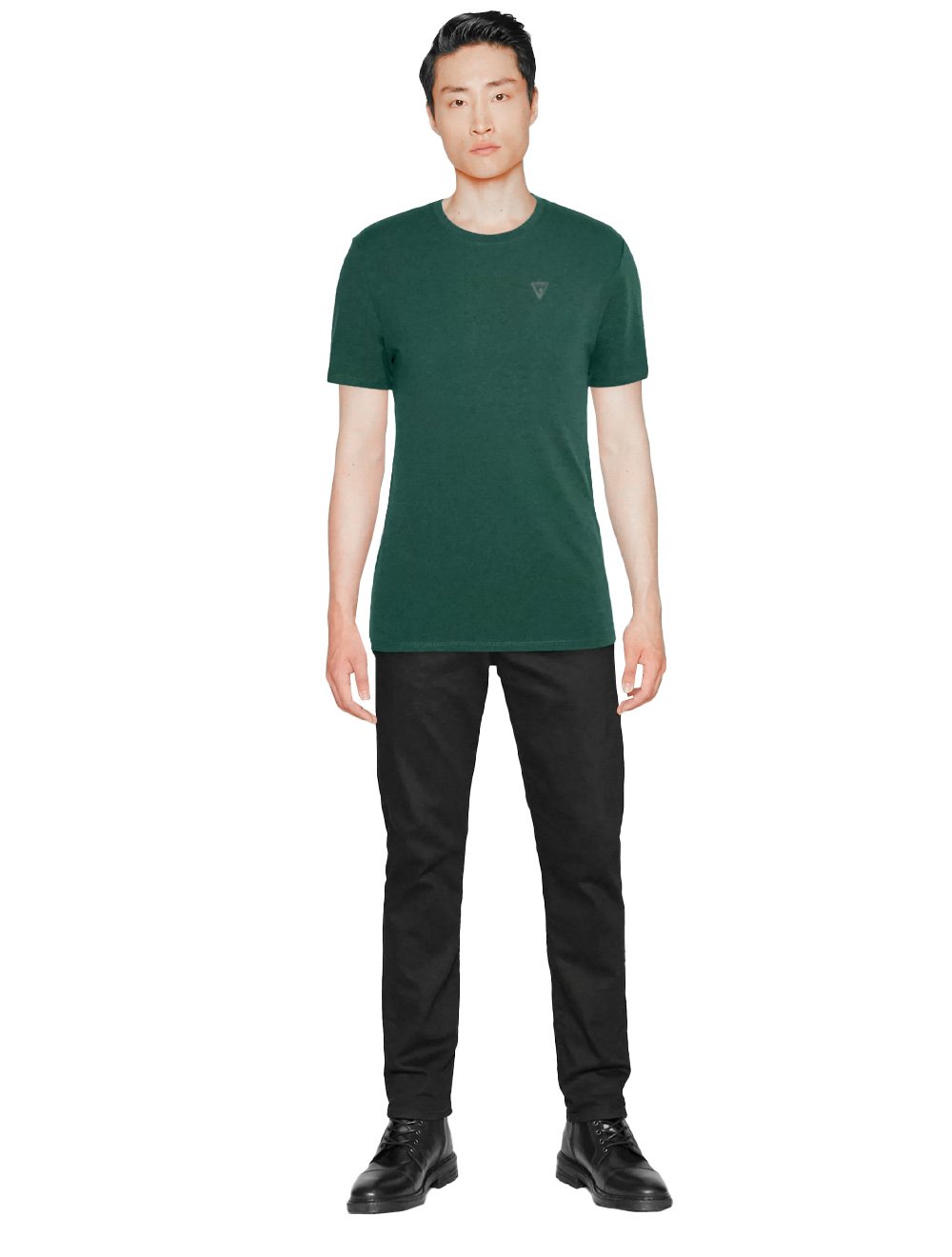 Camiseta Guess Masculina Light Icon Alpine Groove Verde Escuro