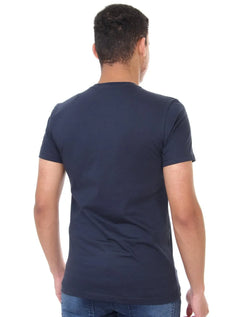 Camiseta Nautica Masculina Bordeaux Logo Graphic Azul Marinho