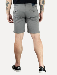 Bermuda Tommy Hilfiger Masculina de Sarja Stretch Cinza