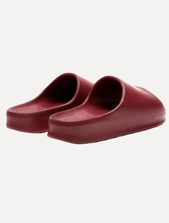 Chinelo Lacoste Masculino Slide Serve Croco Bordô