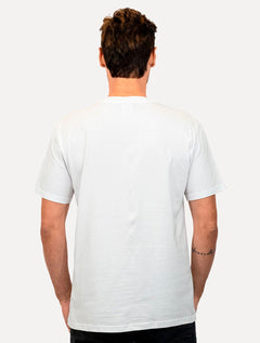Camiseta Tommy Jeans Masculina Regular Essential Flag Text Branca