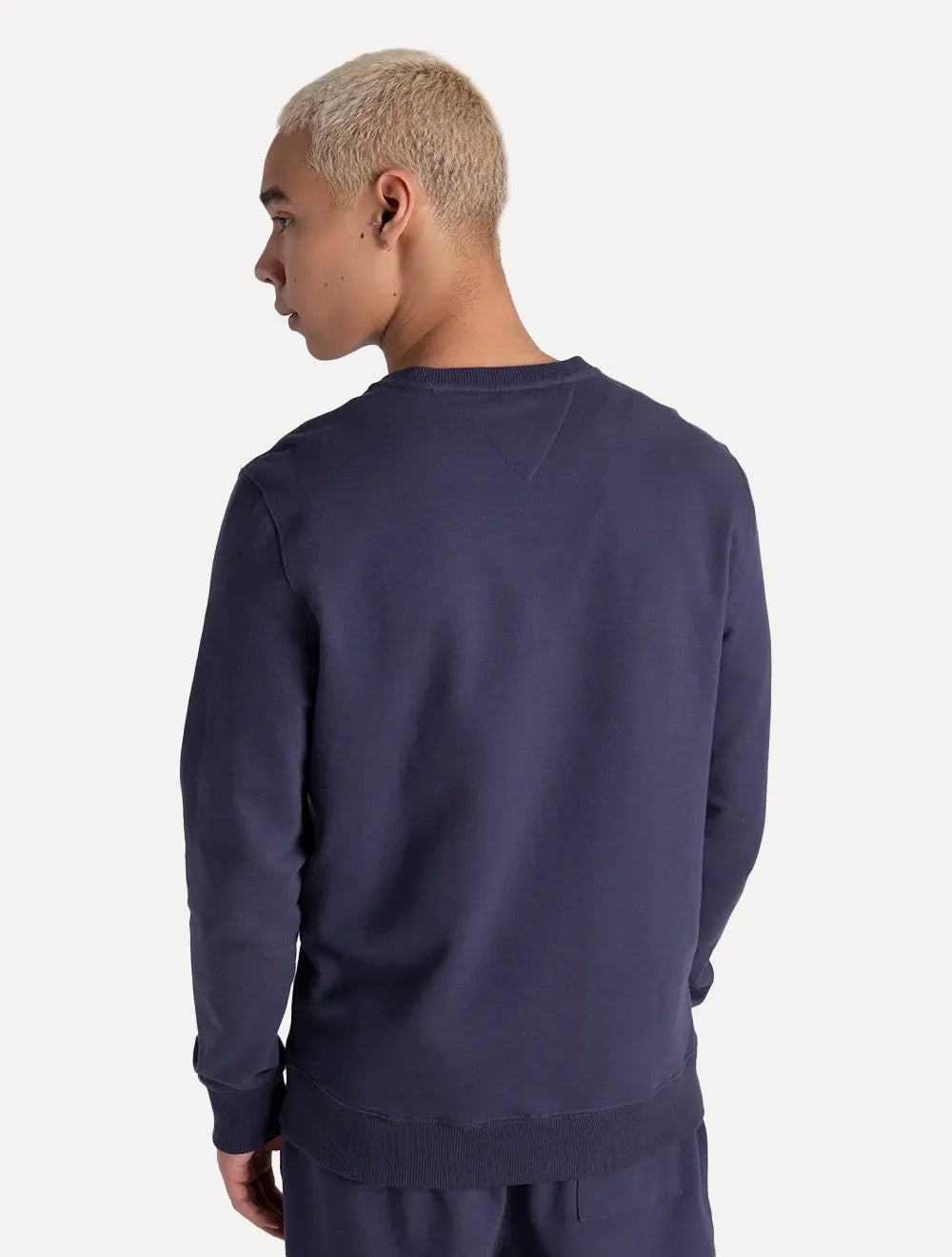 Moletom Tommy Jeans Masculino Regular Crewneck Entry Graphic Azul Marinho