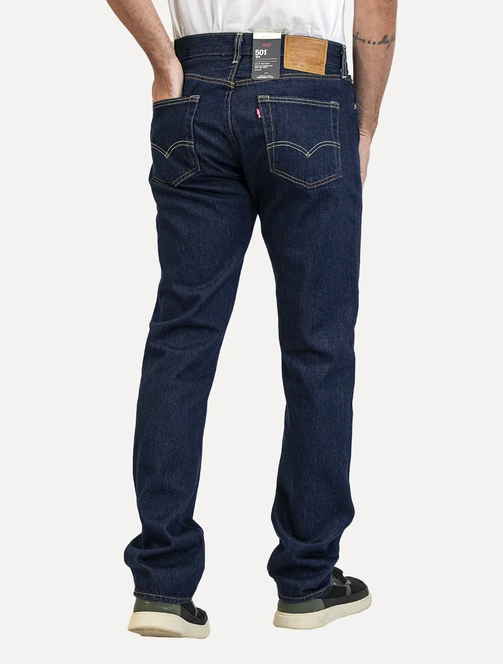 Calça Levis Jeans Masculina Slim 501 '54 Original Azul Escuro