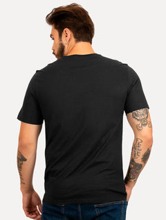 Camiseta Dudalina Masculina Basic Essential Gray Icon Preta