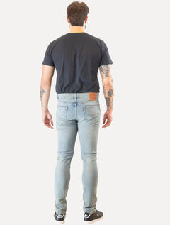 Calça Levis Jeans Masculina 510 Skinny Stretch Dirty Denim Azul Claro