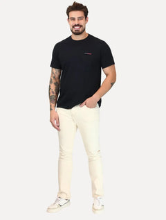 Calça Guess Masculina Slim Sarja 5 Pockets Off-White