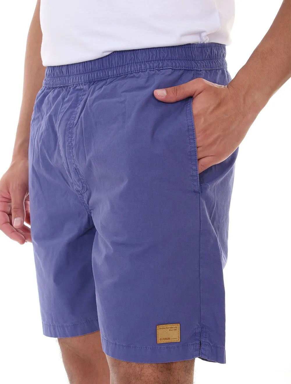 Bermuda Forum Masculina Sarja Azul Cobalto