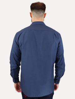 Camisa Dudalina Masculina Comfort Superfine Cotton Azul Marinho