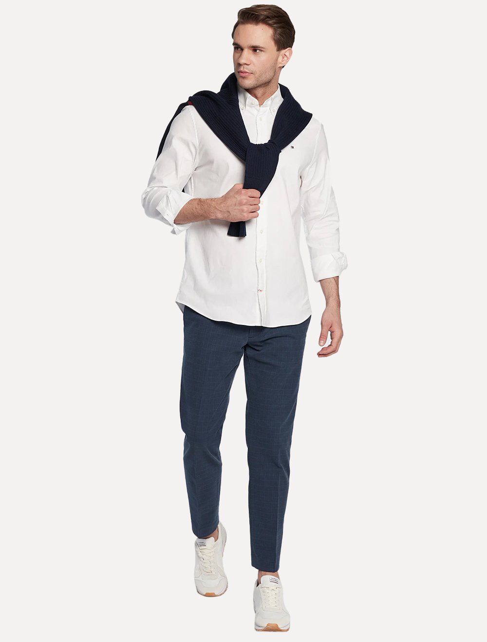 Camisa Tommy Hilfiger Masculina Regular Core Oxford Branca