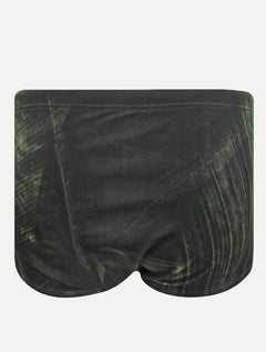 Sunga Calvin Klein Swimwear Folha Light Tag Verde Escuro