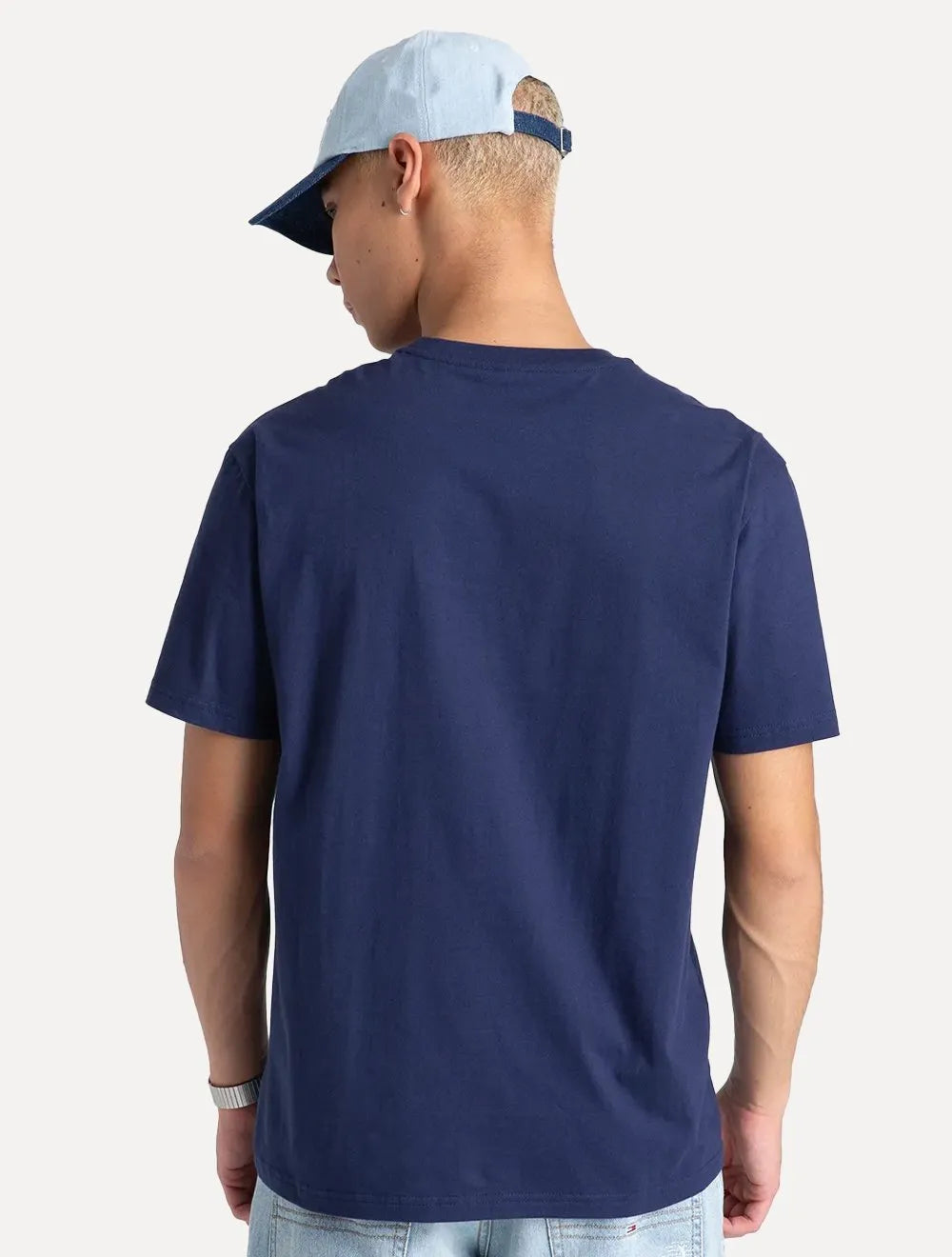 Camiseta Tommy Jeans Masculina Arc Entry Graphic Azul Marinho