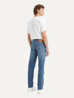 Calça Levis Jeans Masculina Regular 502 Taper Stretch Cool Denim Azul