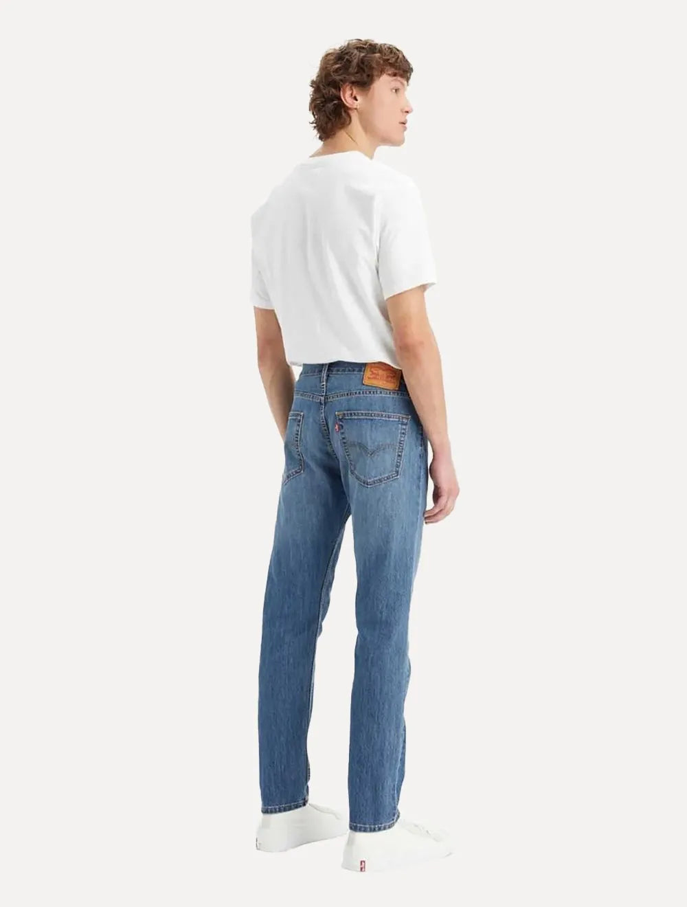 Calça Levis Jeans Masculina Regular 502 Taper Stretch Cool Denim Azul