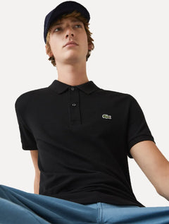 Polo Lacoste Masculina Slim Fit Classic Preta