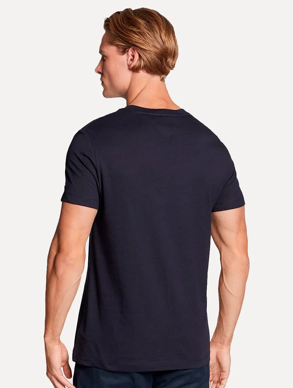 Camiseta Tommy Hilfiger Masculina Two Tone Chest Stripe Azul Marinho