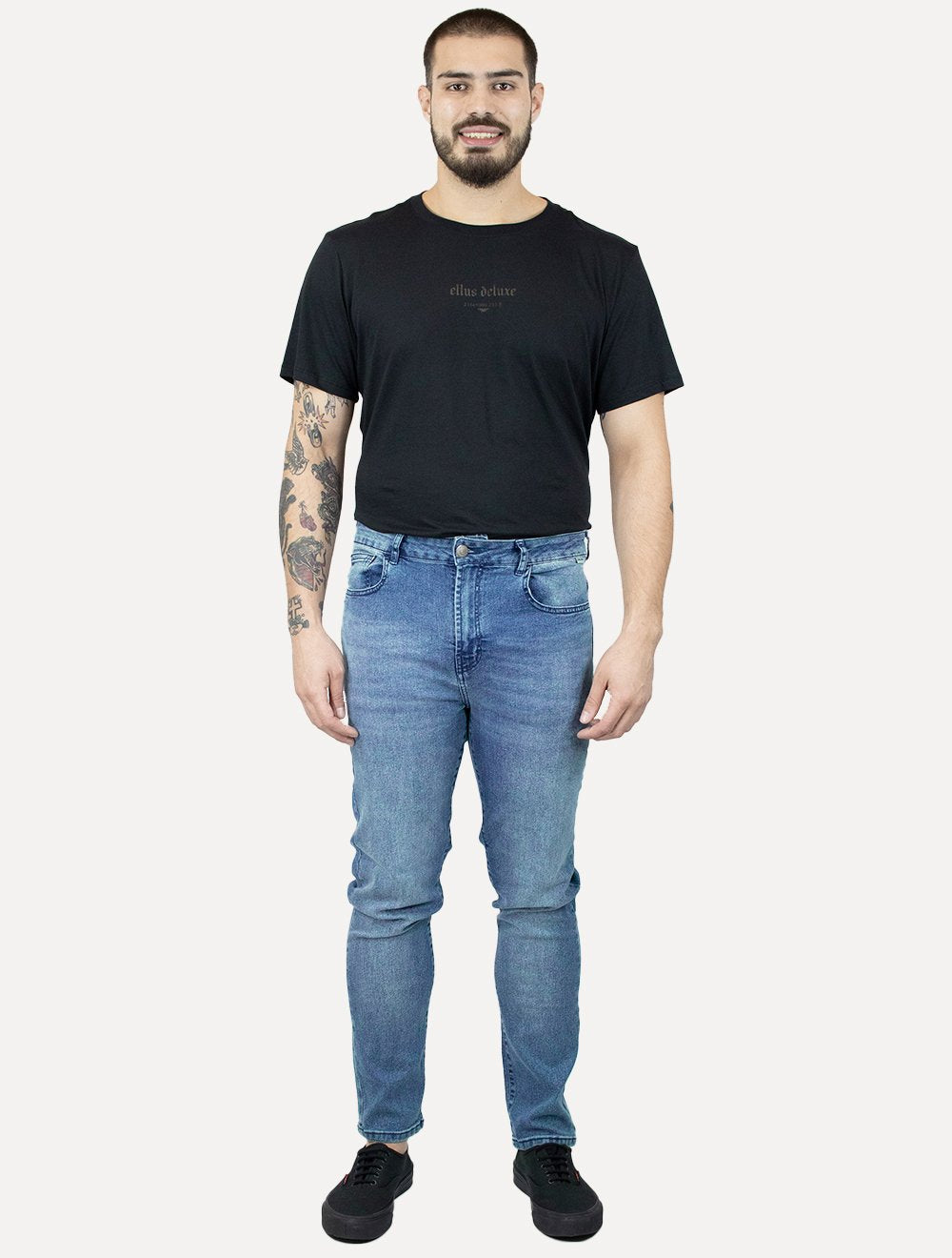 Calça John John Masculina Slim Antuerpio Azul Médio