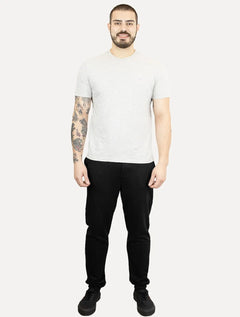 Calça Tommy Jeans Moletom Masculina Side Flag Preta