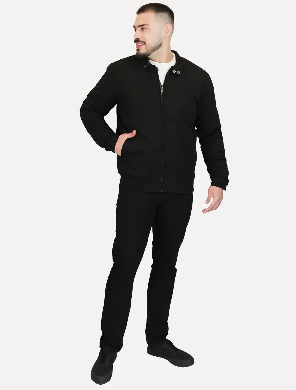 Jaqueta Dixen Masculina Sarja Preta