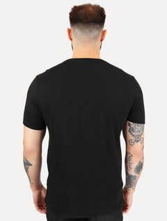 Camiseta Guess Masculina Los Angeles Logo Block Preta