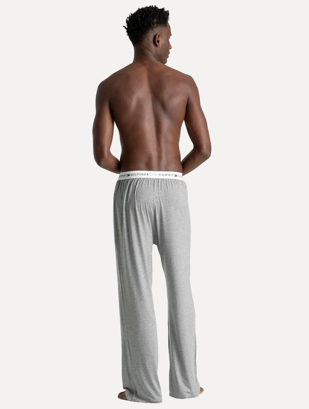 Calça Tommy Hilfiger Masculina Sleepwear Logo Cinza Mescla