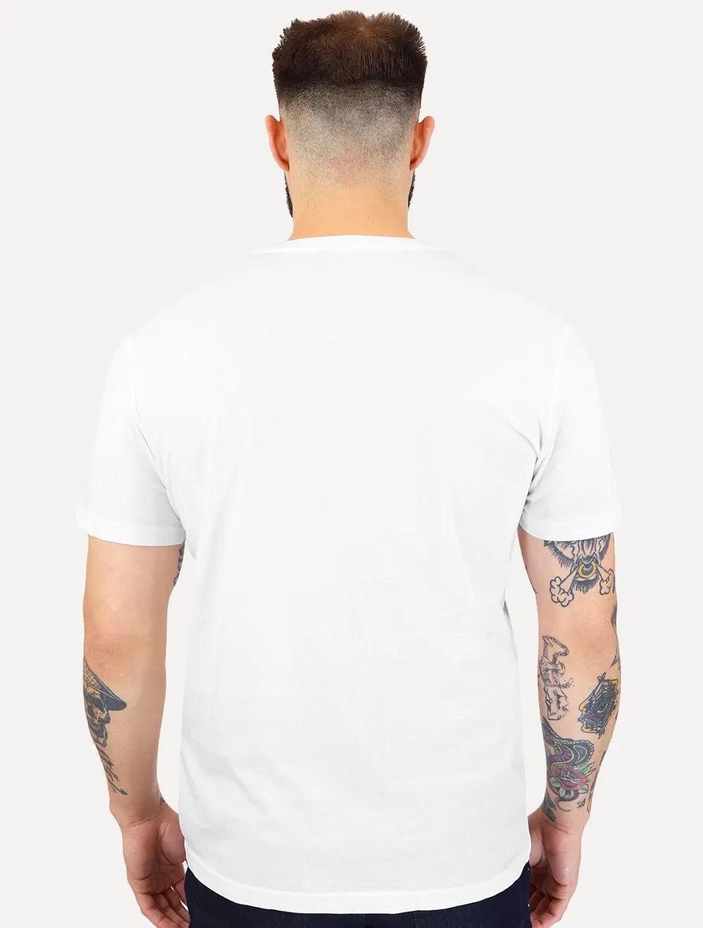 Camiseta Calvin Klein Jeans Masculina CK Bordado Peito Branca