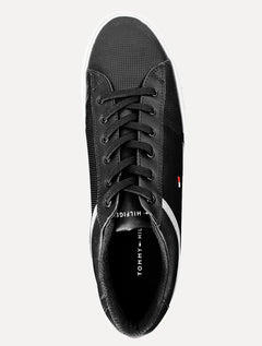 Tênis Tommy Hilfiger Masculino Jay 13A Iconic Leather Puched Preto